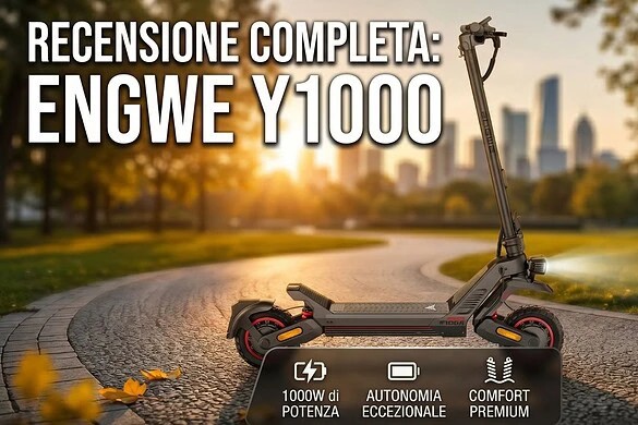ENGWE Y1000 la recensione del monopattino da 2400W che si crede uno scooter