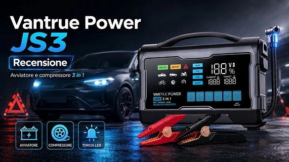 Vantrue Power JS3: avvia l’auto, gonfia le gomme e ricarica anche il PC – Recensione