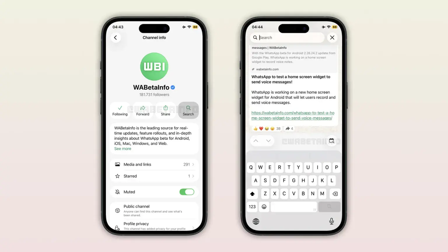 WhatsApp, la ricerca nei canali arriva finalmente anche su iPhone