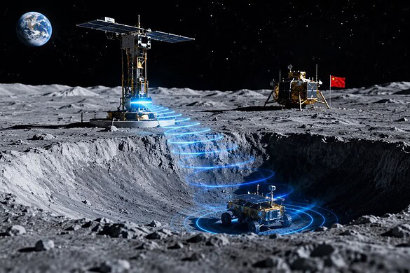Energia wireless sulla Luna: la soluzione cinese per i crateri al buio