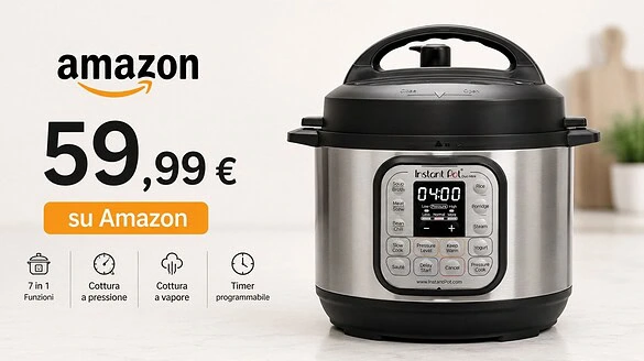 Instant Pot Duo Mini 3L in offerta su Amazon: è un super prezzo
