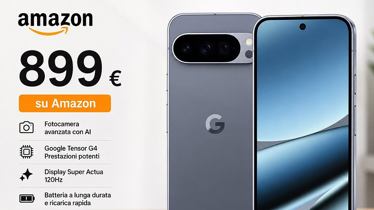 Google Pixel 10 Pro XL in offerta su Amazon a 899 euro