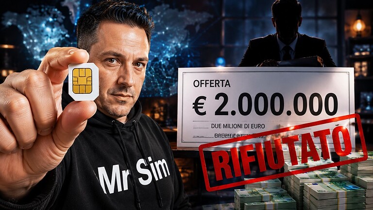 Mr Sim rifiuta 2 milioni di euro per una SIM: la storia incredibile
