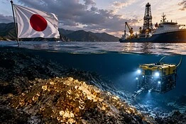 Oro invisibile nei fondali del Giappone: tesoro a 350 km da Tokyo