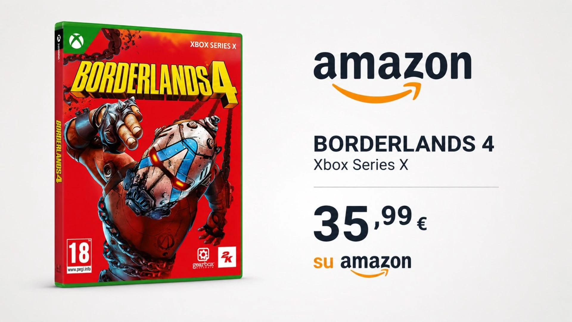 Borderlands 4 per Xbox Series X al minimo storico su Amazon: sconto del 22%