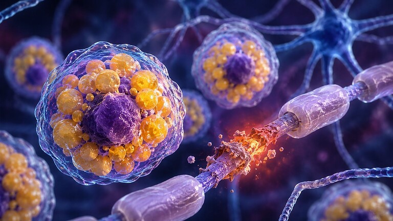 Sclerosi multipla, cellule immunitarie piene di grasso rendono la malattia più aggressiva