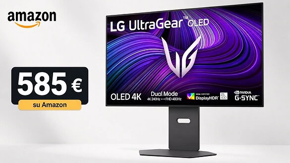 LG UltraGear OLED 32GX870A al prezzo più basso di sempre su Amazon