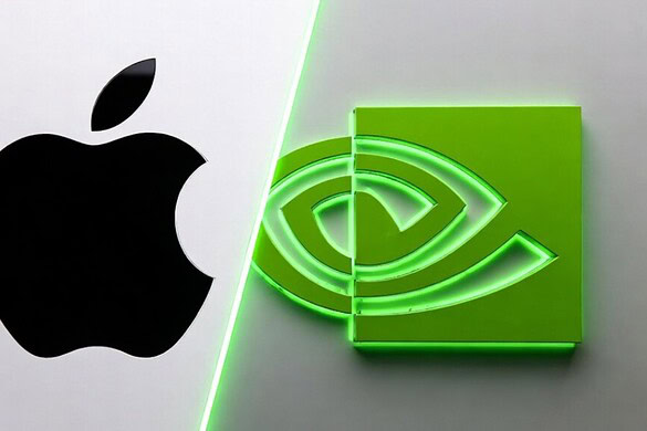 Apple sfiora il sorpasso su Nvidia: la corona resta in bilico