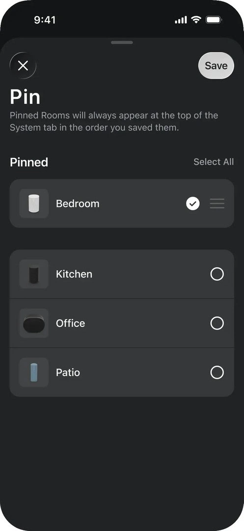 Sonos App aggiornamento – dettaglio Sonos App aggiornamento - dettaglio