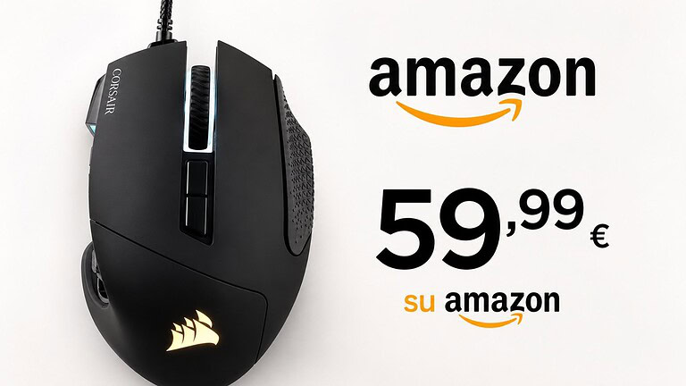 Mouse Corsair Scimitar al minimo storico: 17 tasti e sconto del 33%