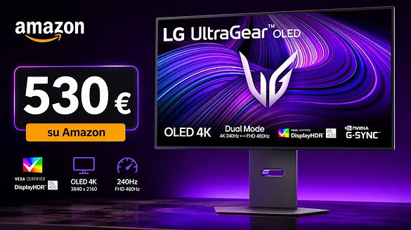 LG Ultragear 32 pollici OLED al minimo storico su Amazon