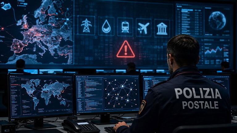 Guerra ibrida, la Polizia Postale: infrastrutture nel mirino