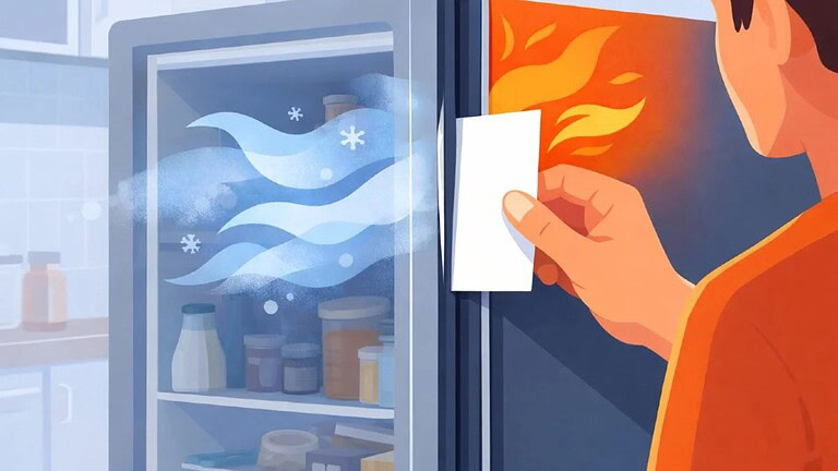 Frigorifero, il trucco del foglio A4 che smaschera i consumi nascosti