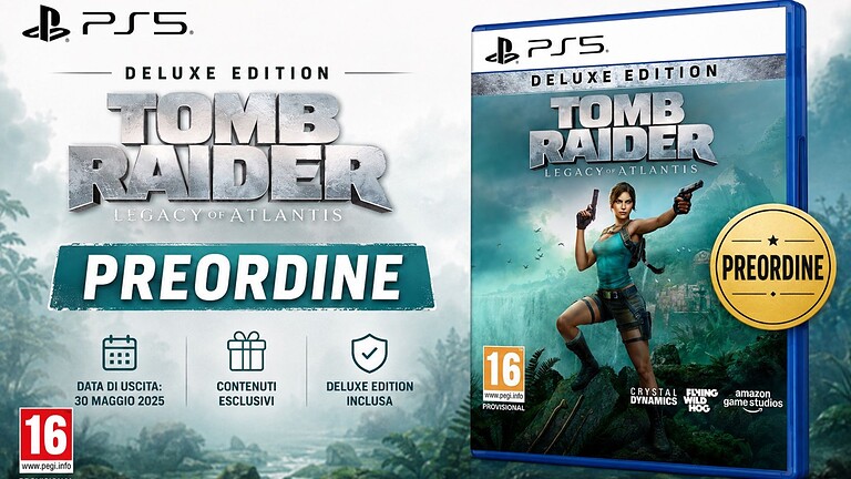 Tomb Raider: Legacy of Atlantis, preordine Deluxe Edition su Amazon per PS5
