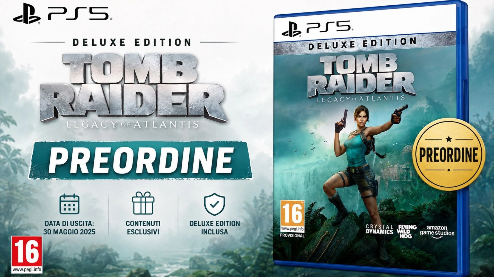 Tomb Raider: Legacy of Atlantis, preordine Deluxe Edition su Amazon per PS5