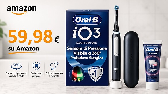 Oral-B iO 3 al minimo storico: su Amazon costa 59 euro