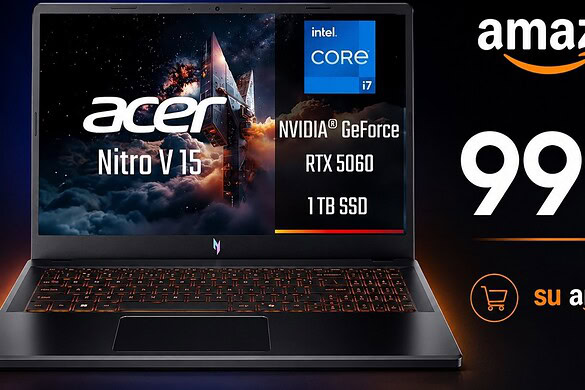 Acer Nitro V 15 con RTX 5060 al minimo storico su Amazon