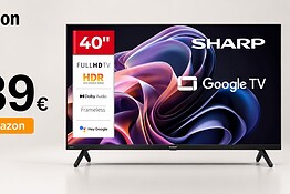Smart TV Sharp 40HF2365E in offerta su Amazon a 189,90€ con Google TV