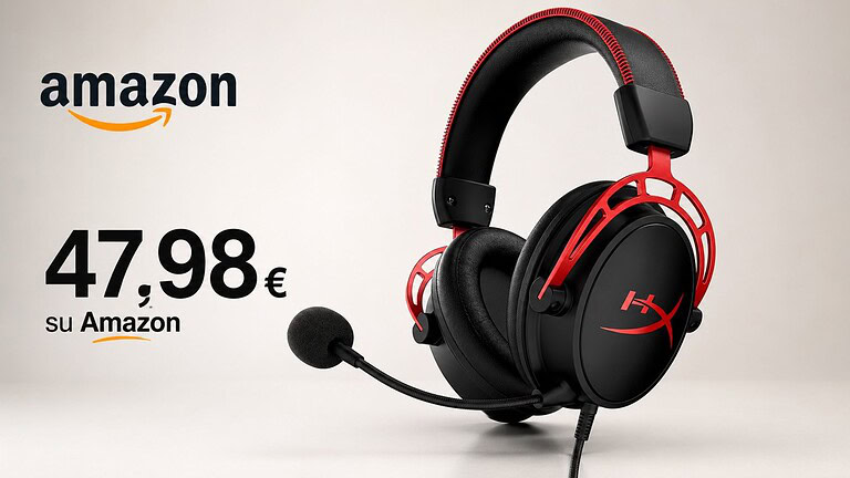 Cuffie HyperX Cloud Alpha al minimo storico su Amazon: sconto del 52%