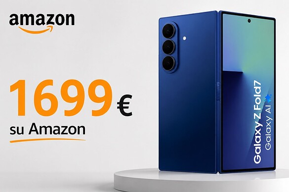 Samsung Galaxy Z Fold 7 al minimo storico su Amazon