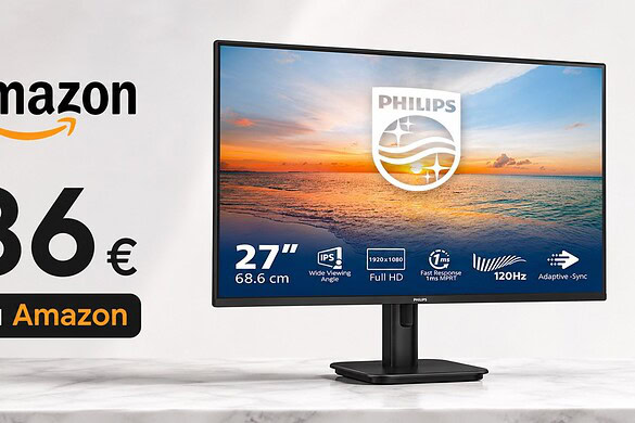 Monitor Philips 27 pollici in offerta su Amazon: IPS Full HD a 86€