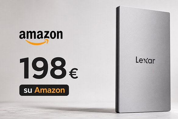 SSD Lexar ES3 da 2 TB in offerta su Amazon: SSD esterno compatto a poco