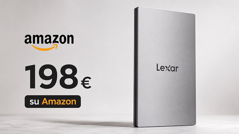 SSD Lexar ES3 da 2 TB in offerta su Amazon: SSD esterno compatto a poco