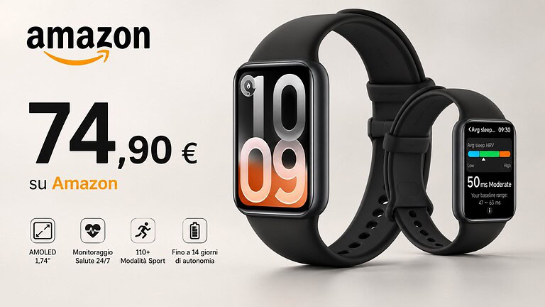 Xiaomi Smart Band 10 Pro in offerta: sfida allo smartwatch