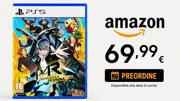 Persona 4 Revival già prenotabile su Amazon per PS5 a 69,99 euro