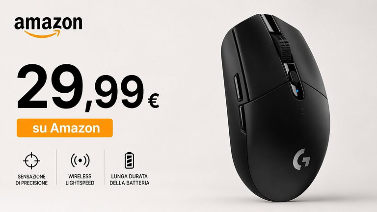 Logitech G305 in offerta su Amazon al 50% di sconto