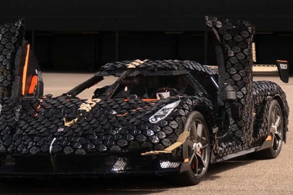Koenigsegg LEGO tocca 111 km/h: record a Goodwood