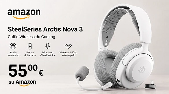 SteelSeries Arctis Nova 3P Wireless al minimo storico