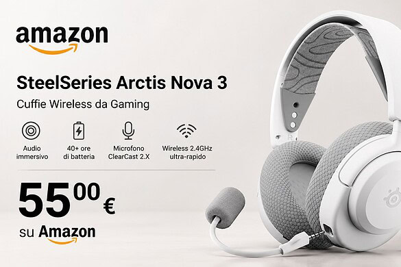 SteelSeries Arctis Nova 3P Wireless al minimo storico