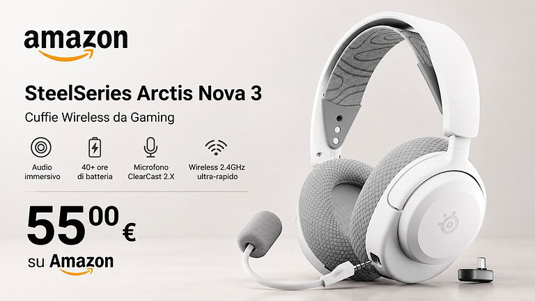 SteelSeries Arctis Nova 3P Wireless al minimo storico