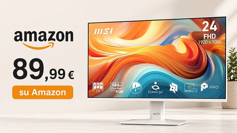 Monitor MSI 144Hz al minimo storico: 89€ su Amazon