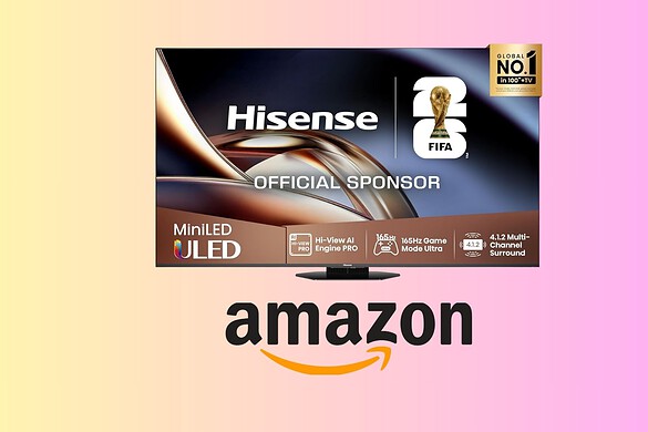 Hisense Mini-LED 4K 55″ al minimo storico su Amazon: sconto del 12%