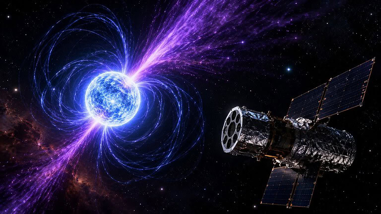 Stelle di neutroni: il satellite IXPE svela la fuga delle particelle