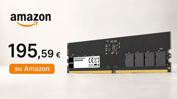 RAM Lexar 16GB DDR5 al minimo storico: sconto del 22% su Amazon