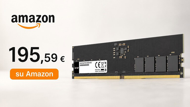 RAM Lexar 16GB DDR5 al minimo storico: sconto del 22% su Amazon