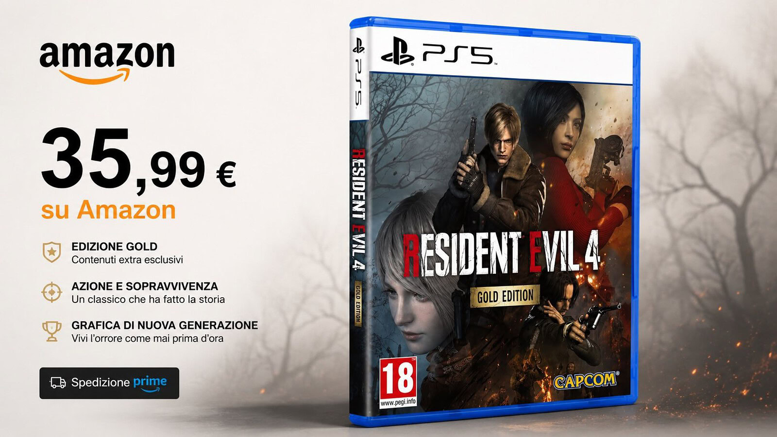 Resident Evil 4 Gold Edition al minimo storico su Amazon
