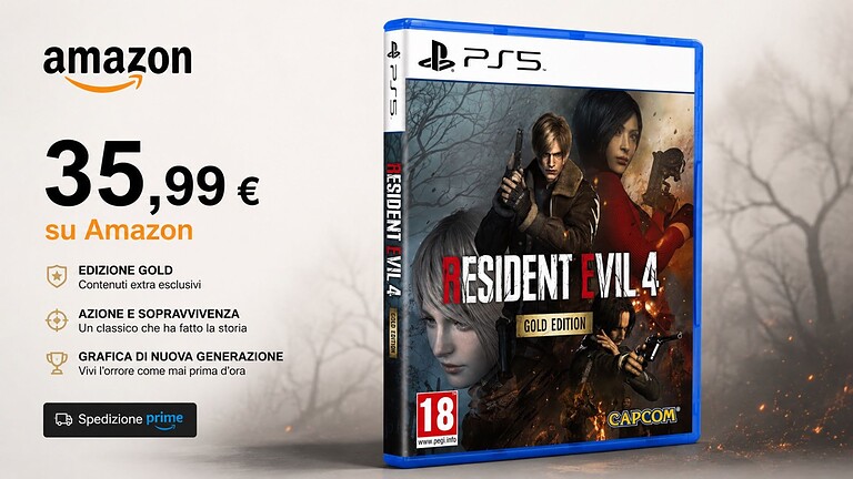 Resident Evil 4 Gold Edition al minimo storico su Amazon