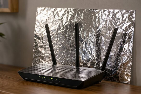 Foglio di alluminio dietro al router: funziona davvero?