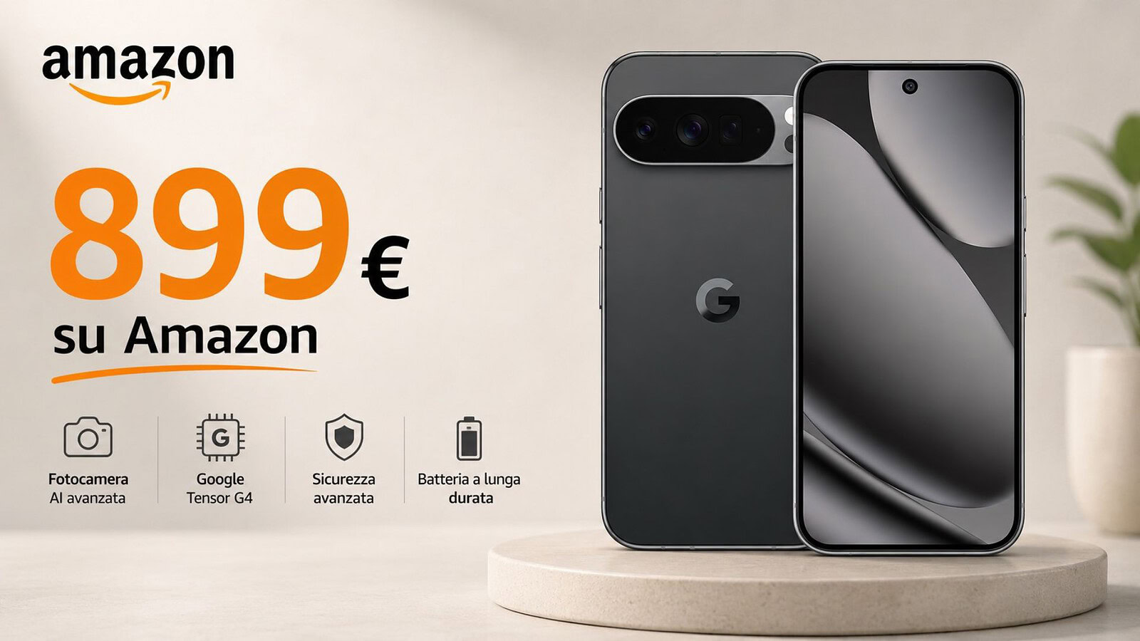 Google Pixel 10 Pro XL crolla sotto i 900 euro su Amazon