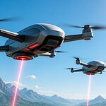 Droni ricaricati con un laser in volo: la scommessa cinese
