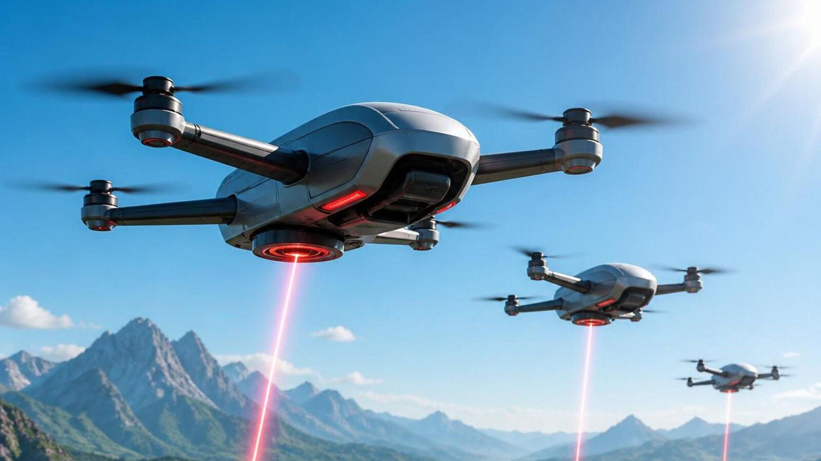Droni ricaricati con un laser in volo: la scommessa cinese