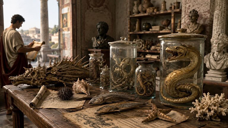 Antichi romani collezionavano fossili marini scambiandoli per mostri