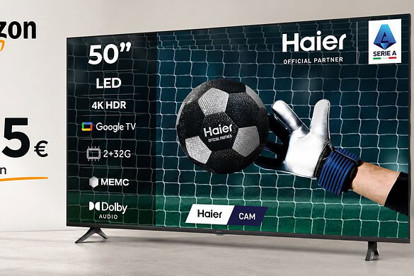 Haier H50K85FUX crolla su Amazon: 4K, Google TV e HDMI 2.1 sotto i 230€