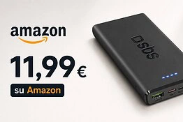 Power bank SBS in offerta su Amazon: 10.000 mAh a soli 11,99 euro