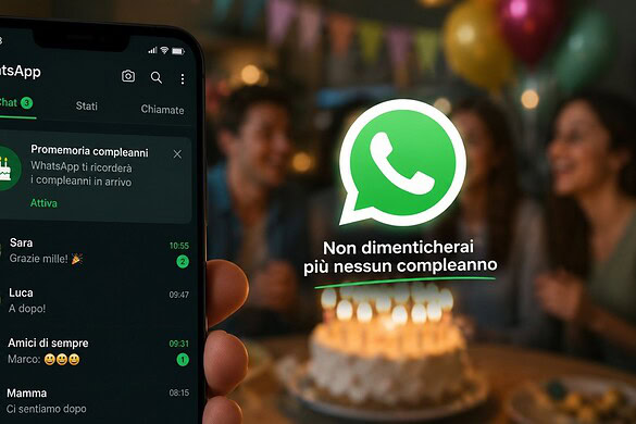 WhatsApp testa i promemoria per i compleanni dei contatti