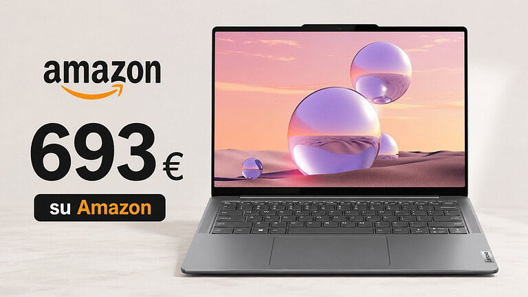 Lenovo Yoga Slim 7 con OLED e AI al minimo storico su Amazon